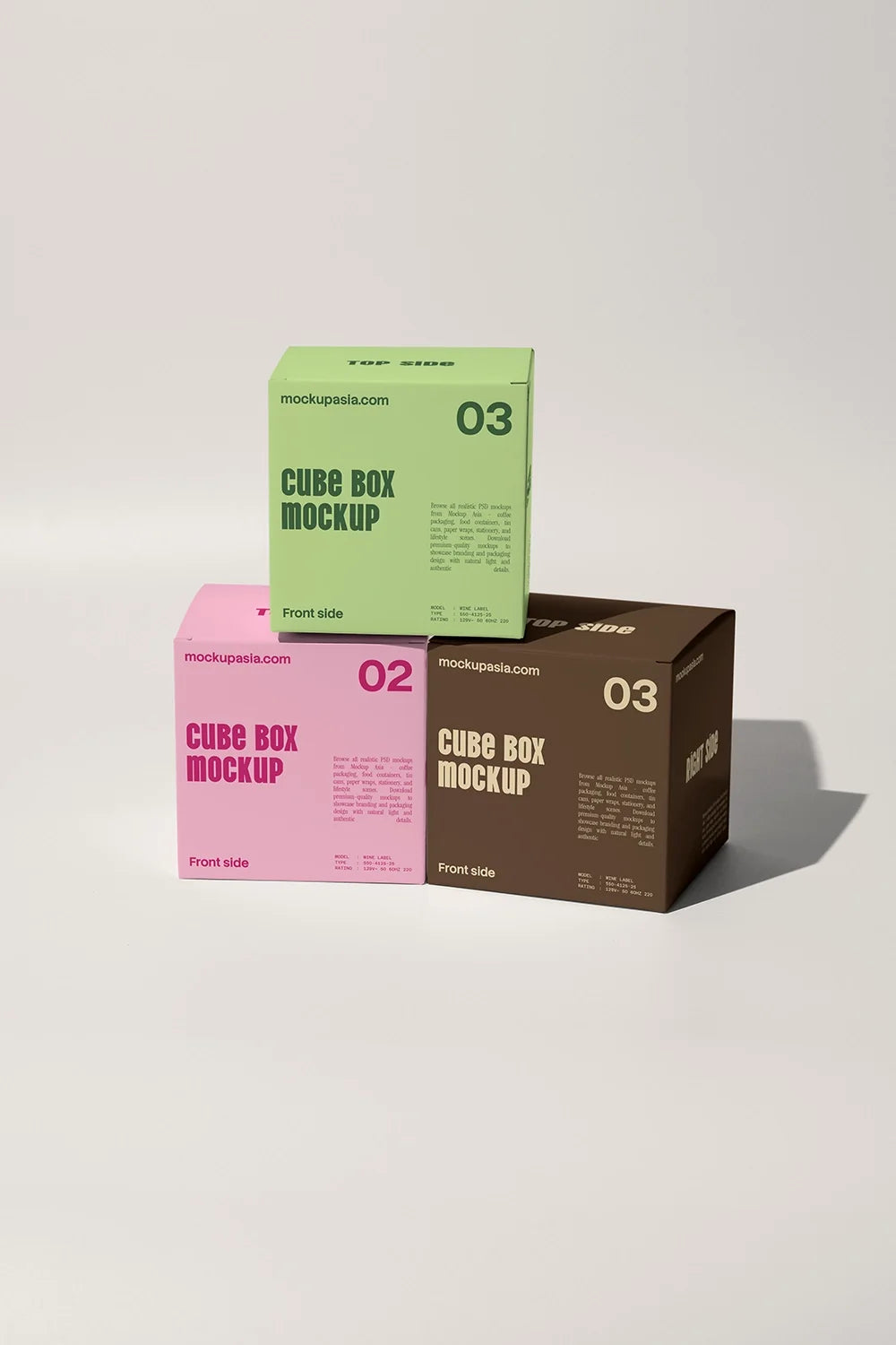 Design Studies: Cube Box Packaging Mockup