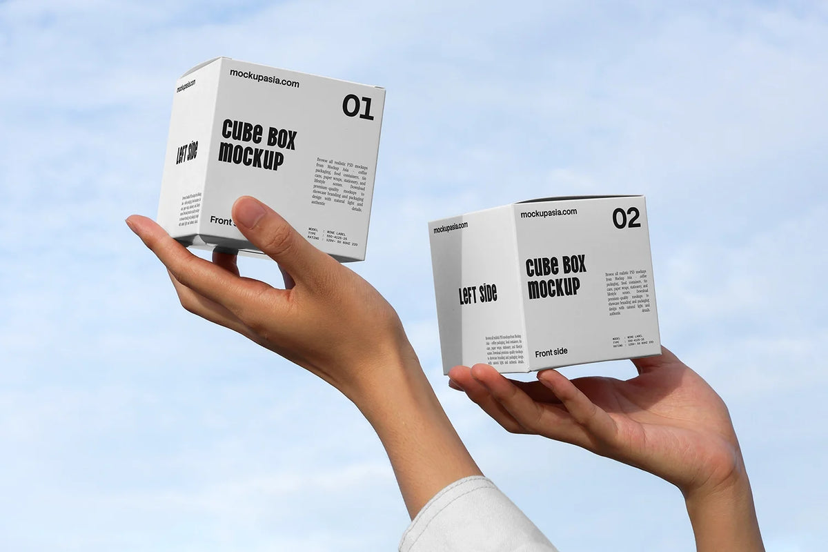 Design Studies: Cube Box Packaging Mockup - Image 2
