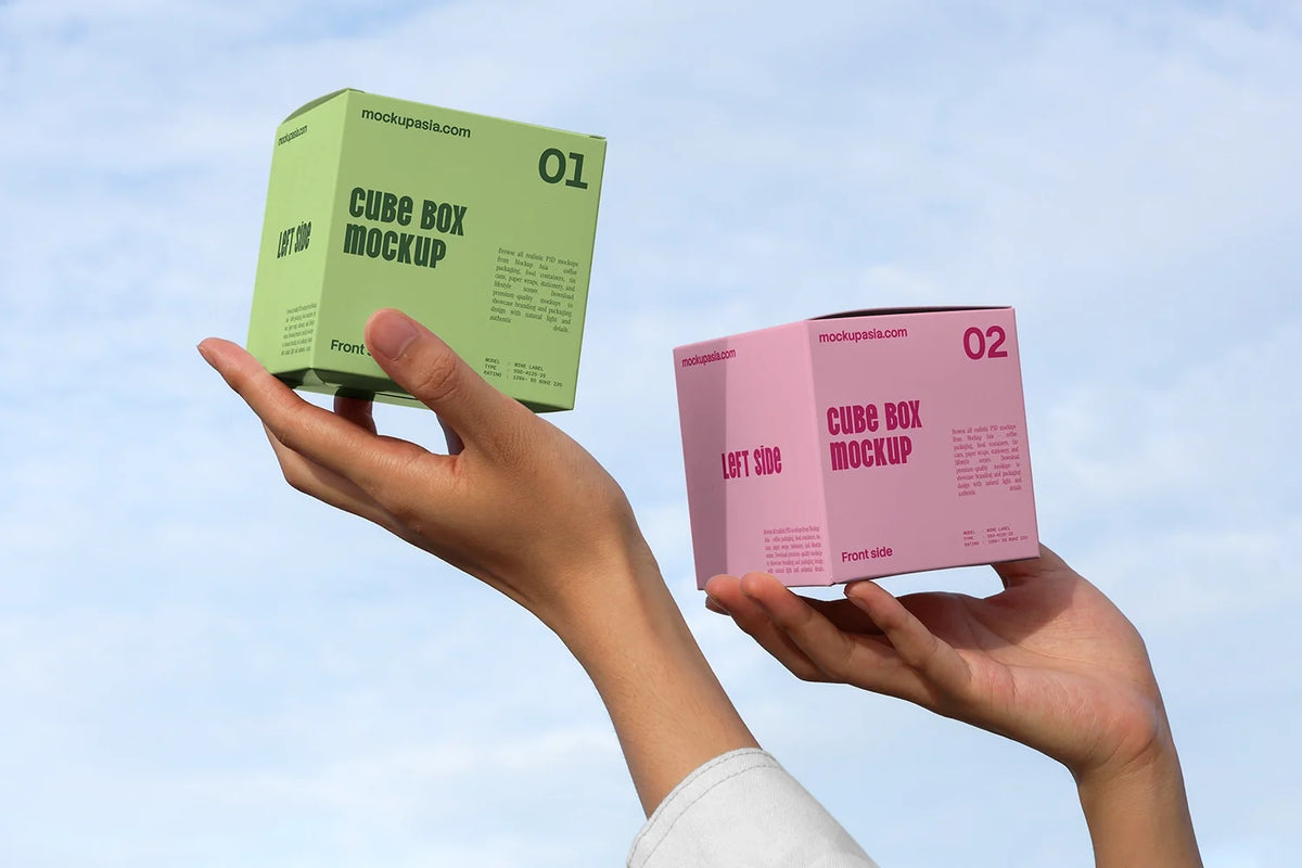 Design Studies: Cube box mockup bundle - Image 3