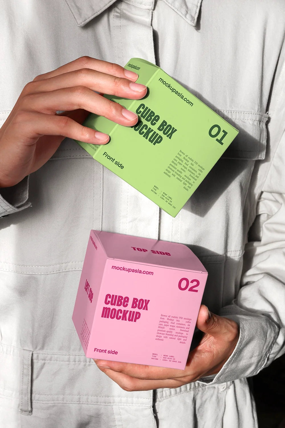 Design Studies: Cube box mockup bundle