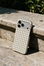 Stone Gingham Tough Phone Case