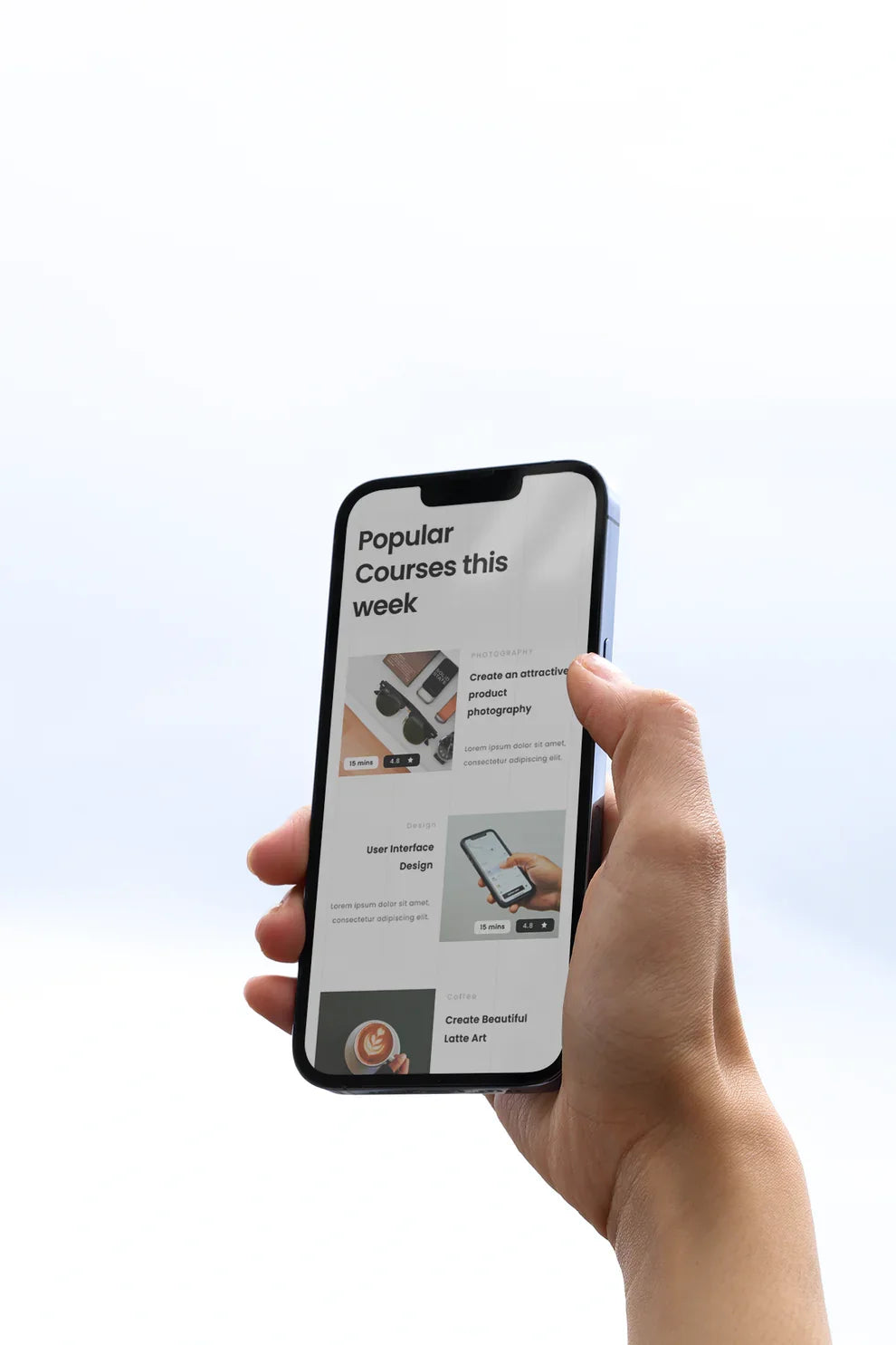 Design Studies: Iphone Mockup (IP02) | Realistic PSD Template