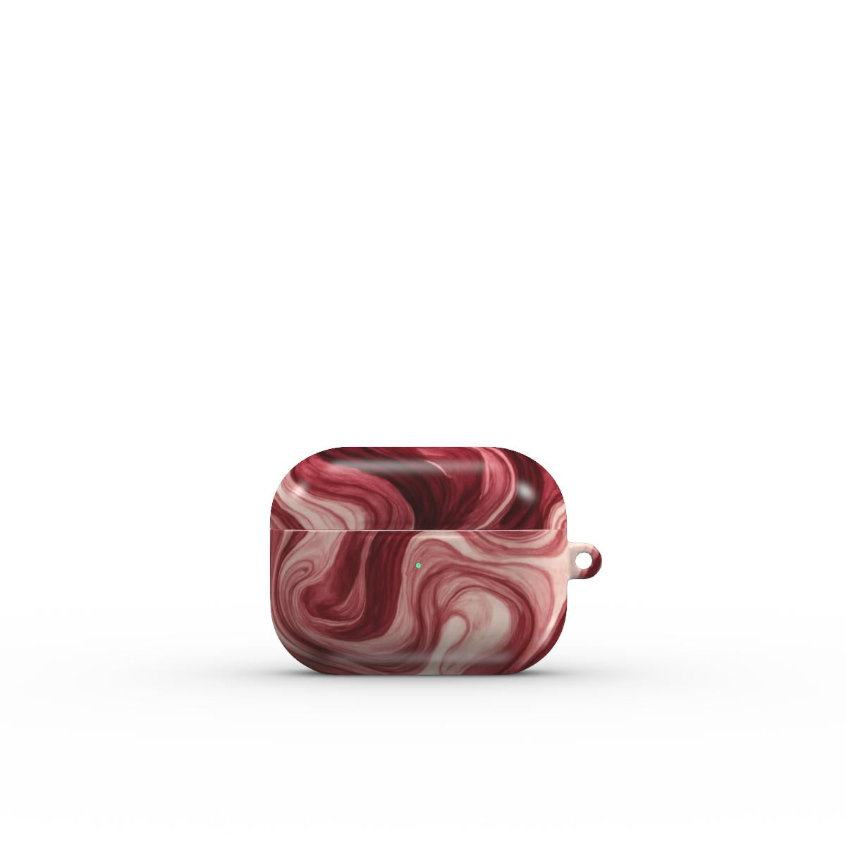 Maroon Burgundy Abstract Apple AirPods Tough Case, 3D product render