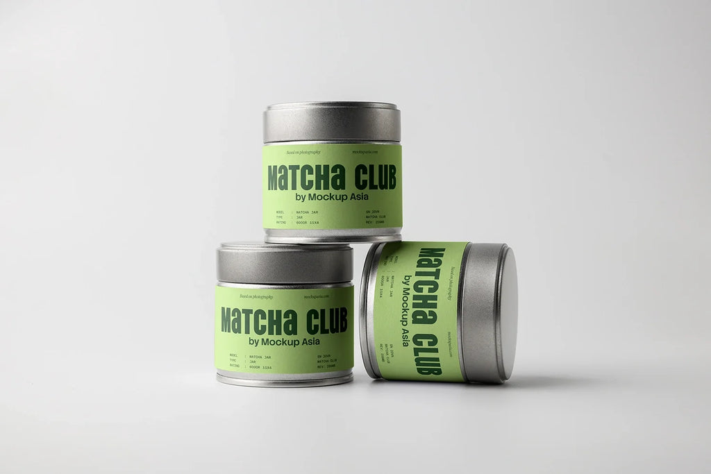 Design Studies: Matcha Powder Tin Jar Bundle