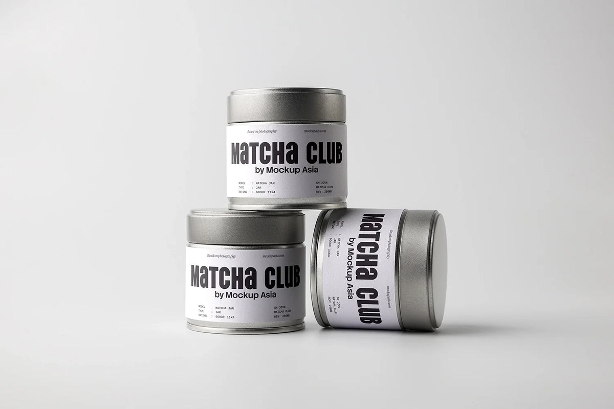 Design Studies: Matcha Tin Can Mockup