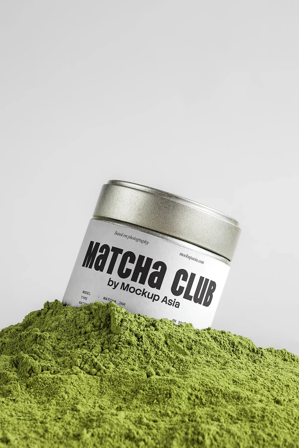 Design Studies: Matcha Tin Can Mockup