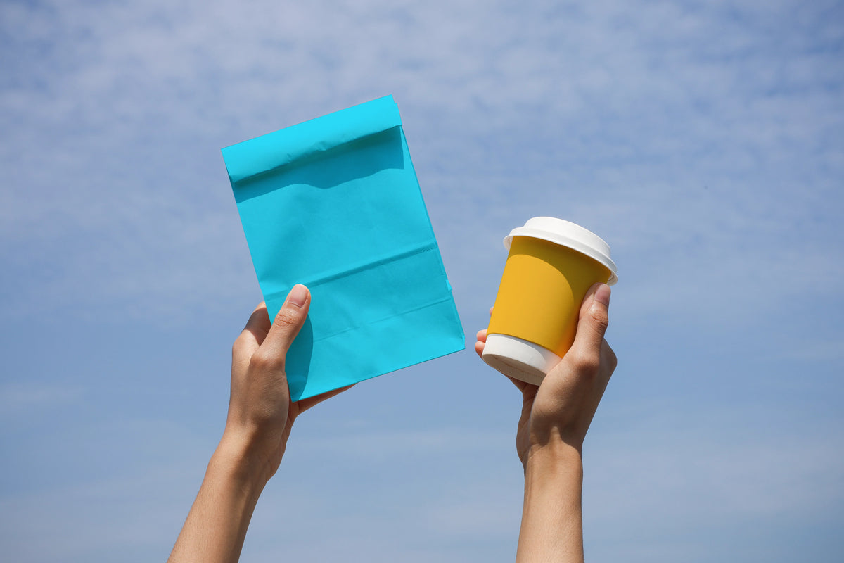 Design Studies: Paper bag & cup Mockup - Image 3