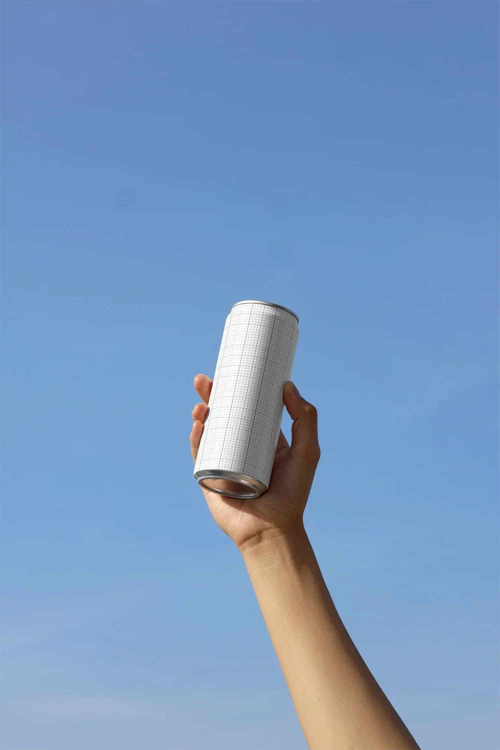 Design Studies: Slim Can Mockup CF09 – Lifted Against Sky - Image 3