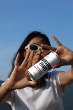 Design Studies: Slim Can Mockup CF28 – In Hand, Bright Sky - Image 2