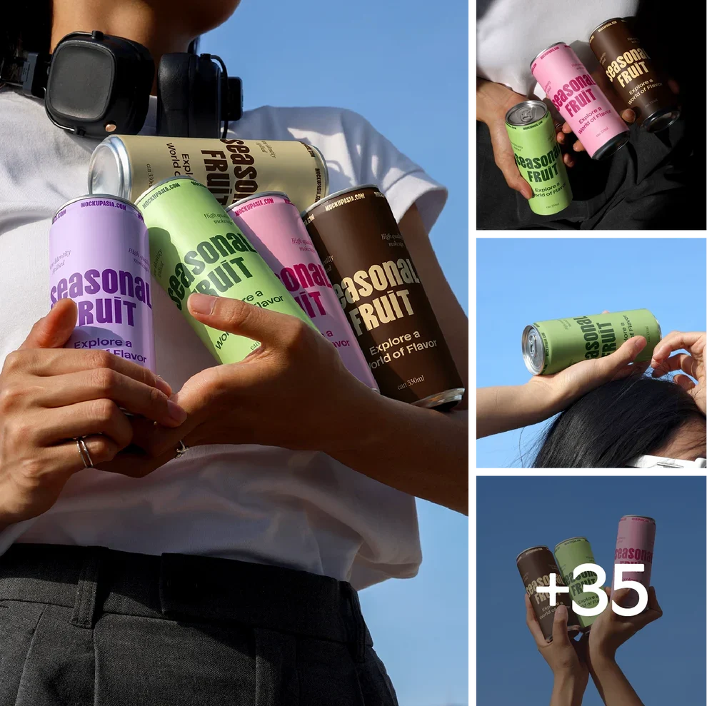 Design Studies: Slim Soda Can Mockup Collection - Image 2